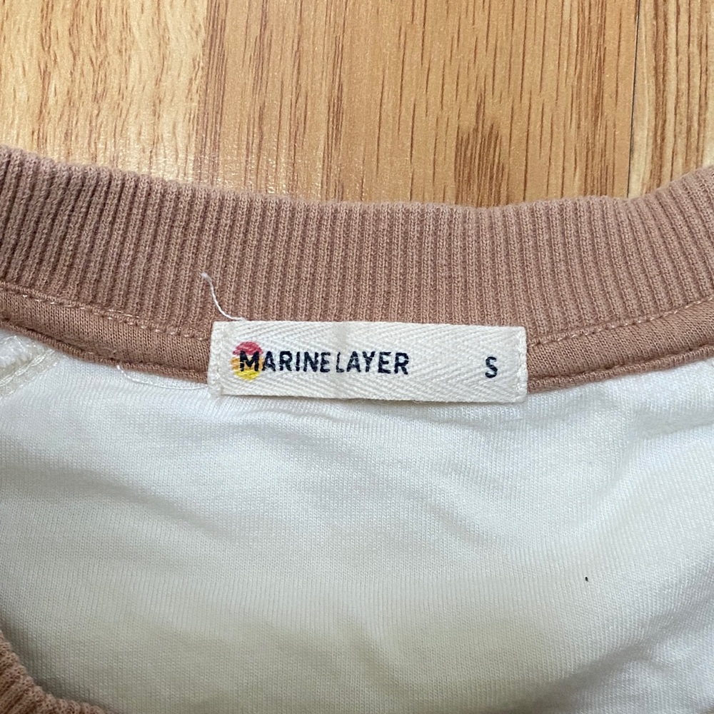 Marine Layer Anytime Brown and White Lounge set, size S Small, great condition. - Picture 2 of 7